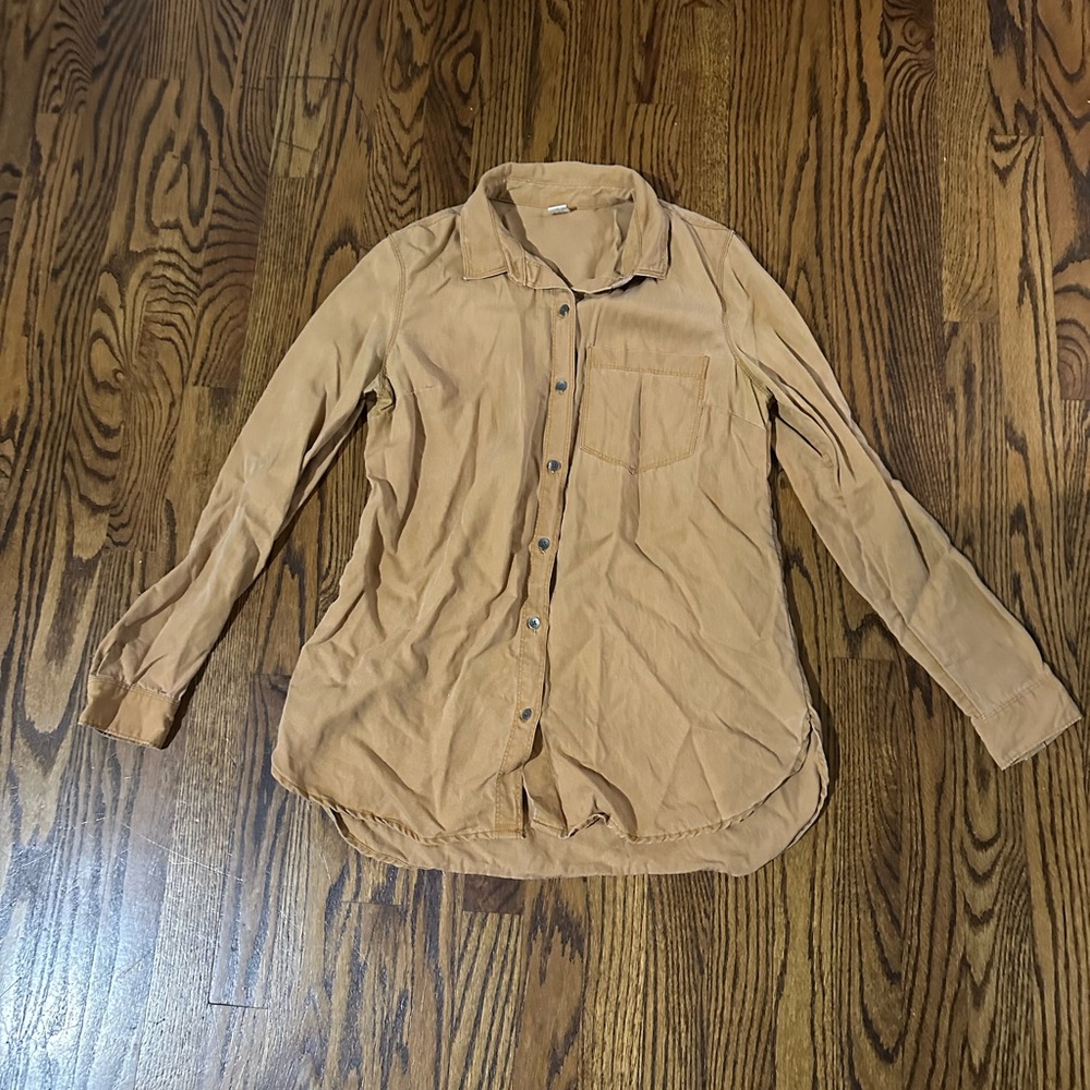 Mustard Button-Up Shirt